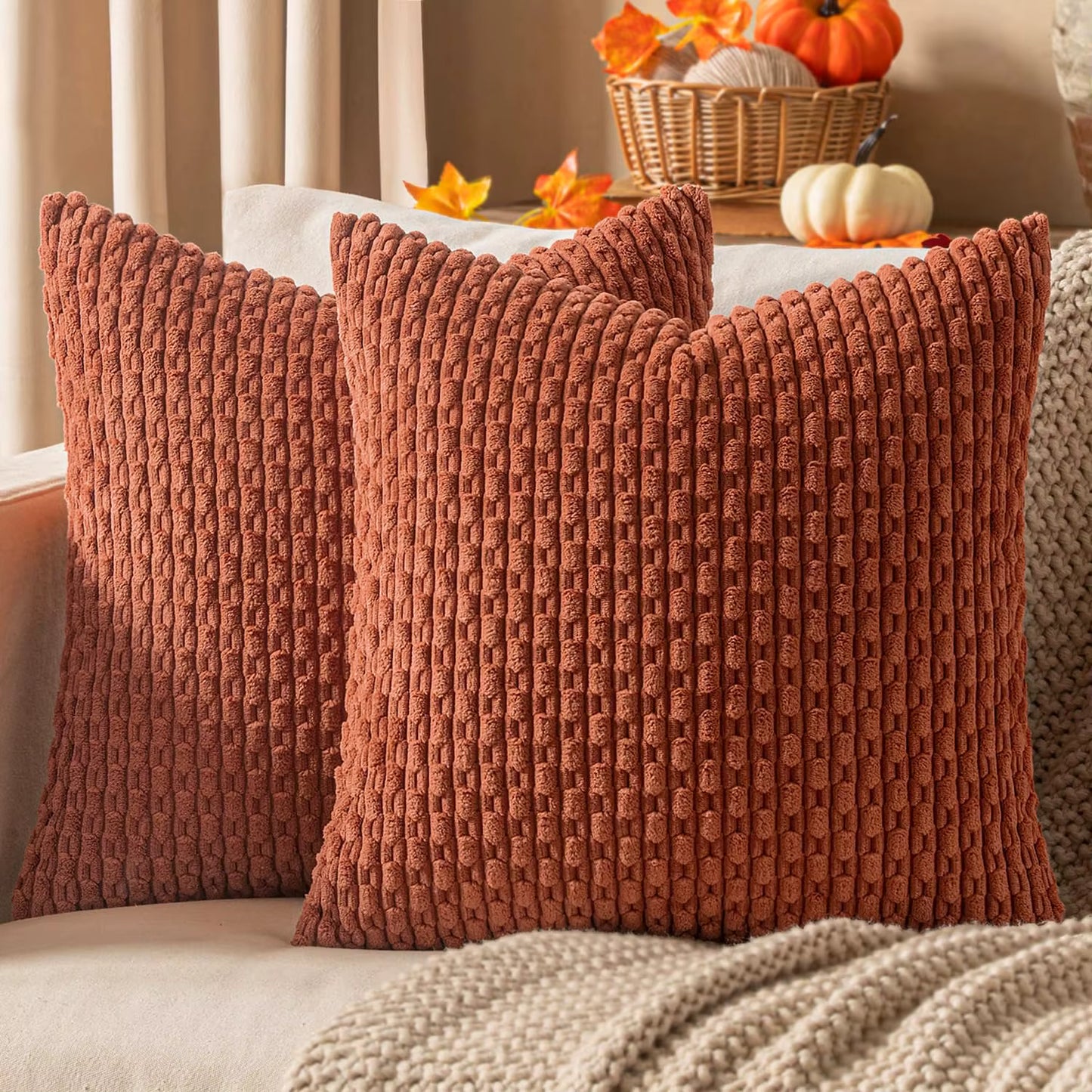 Earthy Boho Throw Pillow